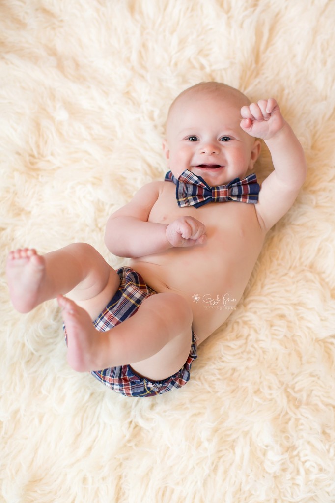 6 Month Baby Boy Atlanta Children Photography Bowtie
