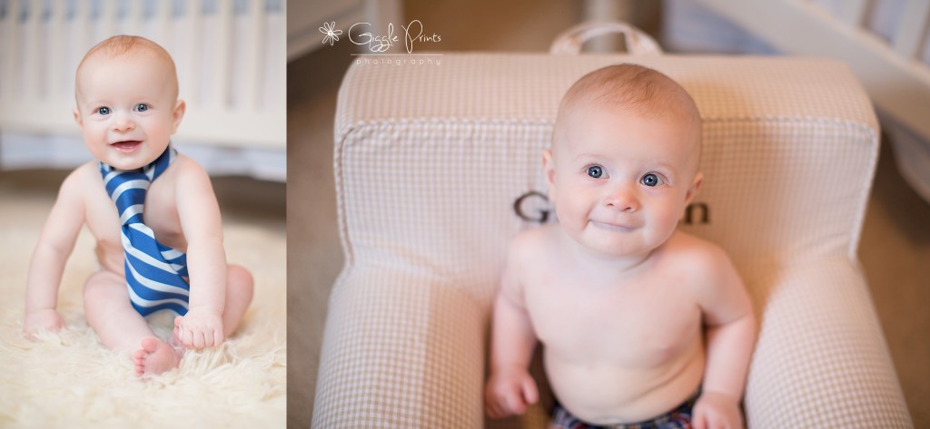 6 Month Baby Boy Atlanta Children Photography joy tie chair