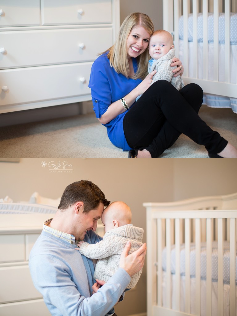 6 Month Baby Boy Atlanta Children Photography joy with parents