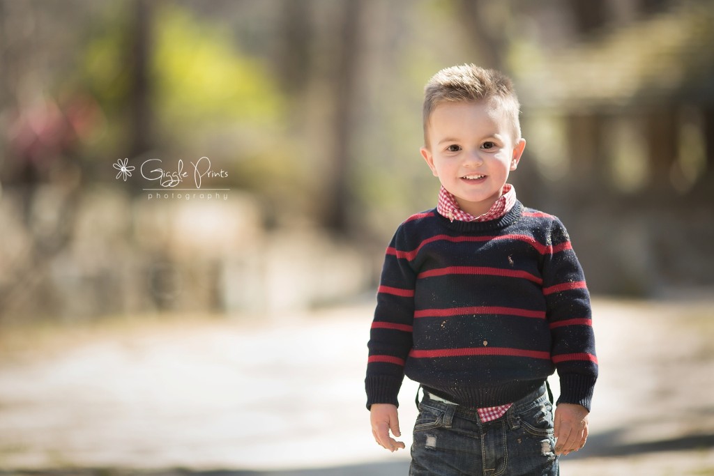 Atlanta Family Photographer - GigglePrints - boy outside happy joy dirty