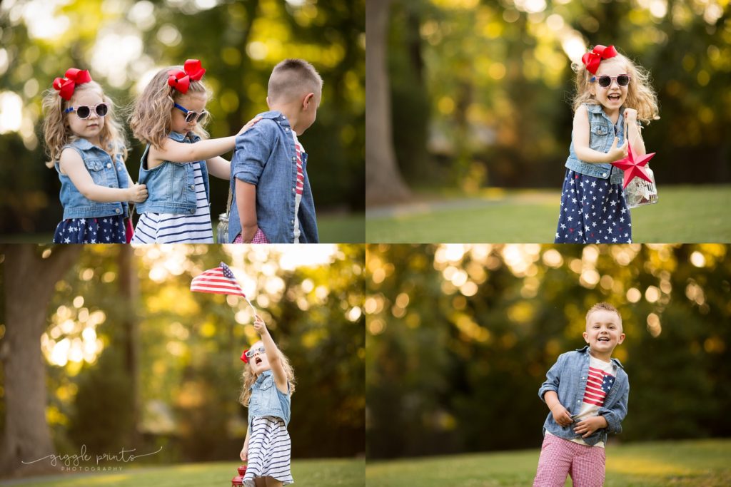 Atlanta Family Photographer | America Theme Photo shoot | Giggle Prints Photography 