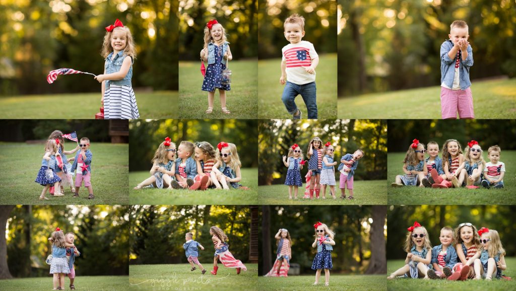 Red white and blue styled photo shoot | USA theme photo shoot | All American Kids | Atlanta Family Photographer 