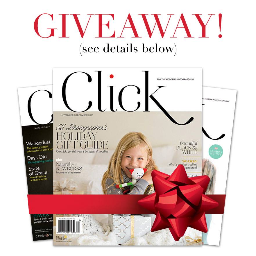 Free One Year Subscription to Click Magazine Marcie Reif Giggle Prints Photography Atlanta Photographer