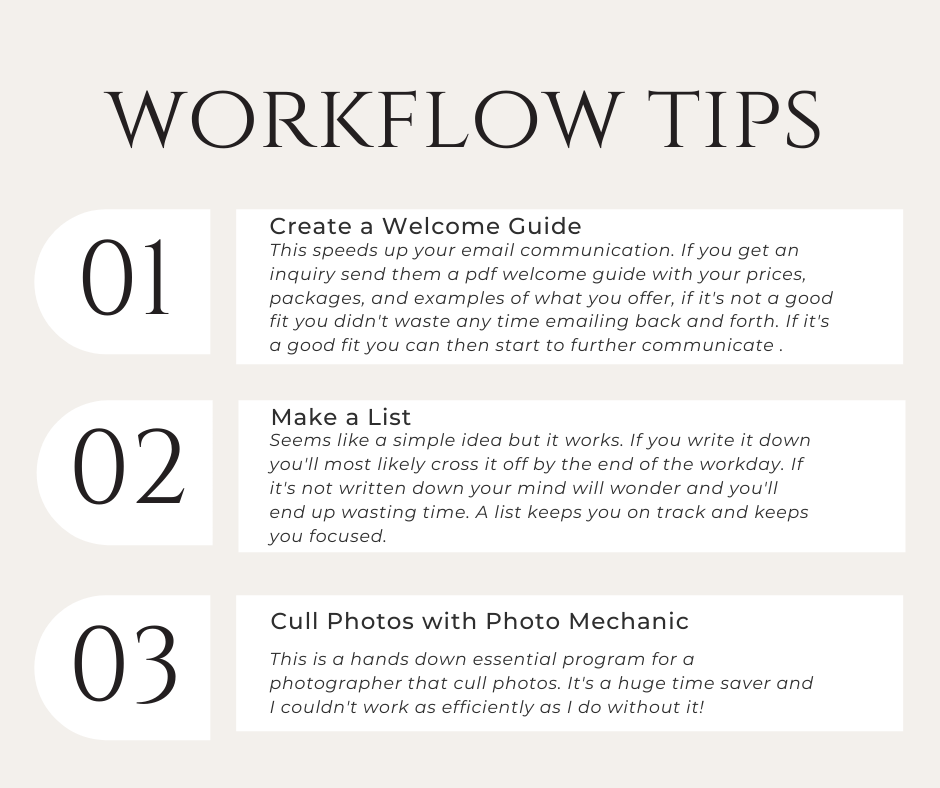 10 tips for improving your photography workflow | Photography Education